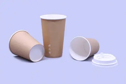 Insulated printed coffee paper cup