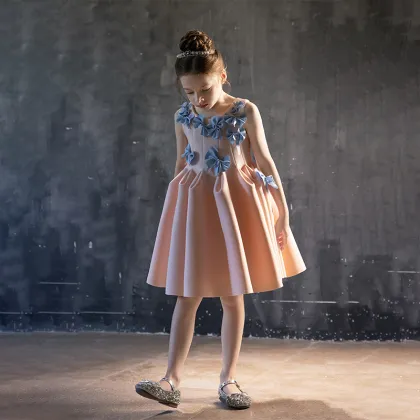 Children's Dress with Skirt and Bow - Girls' Clothing