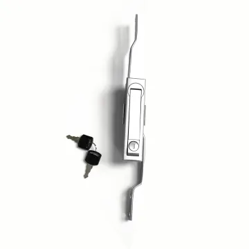 Gray Chrome-Plated Rod Control 3 Point Latch Lock for Cabinets - MS731