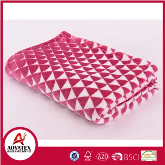 wholesale microfiber blanket 100% polyester printing flannel blanket