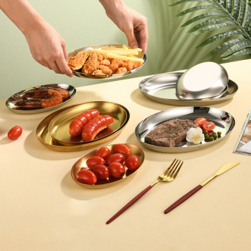 Durable Oval Fish Plate: Versatile Egg Shape Dish for Sleek Oval Serving