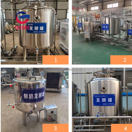 Peralatan fermentasi susu tangki stainless steel stainless steel