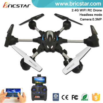 Two control mode 2.4G rc drone wifi fpv camera with headless mode