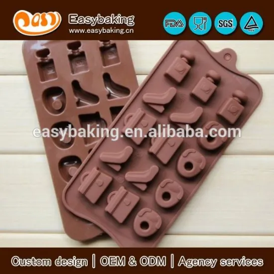 Customized woman accessory silicone chocolate mold in cake molds