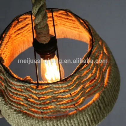 Hot model lee broom hemp rope bulb replica chandelier
