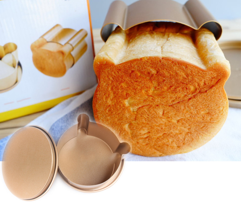 Golden non-stick bear head bread mold1