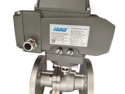 Electric flanged ball valve