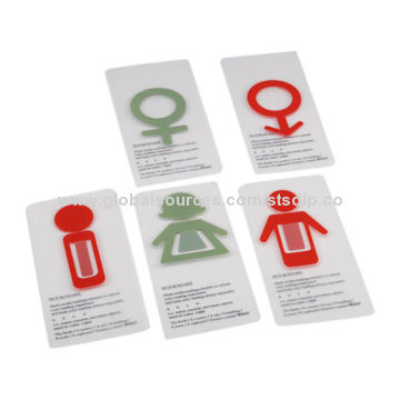 Plastic Bookmarks, Sized 45*66/37*83mm