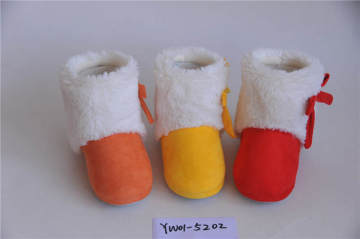 Brightly colored boots of the girls