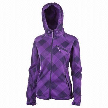 Women's Softshell/Sports/Outdoor Winter Jacket, Waterproof Zipper