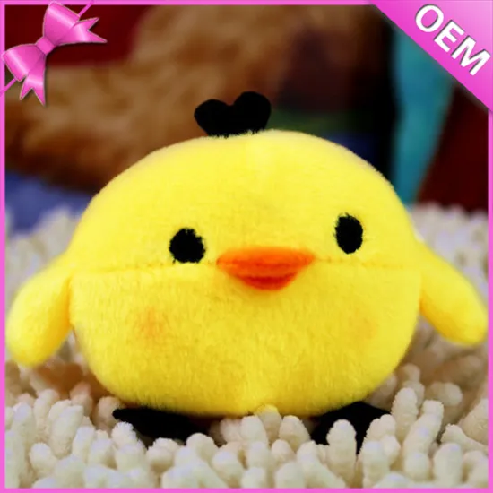 OEM Promotional Gifts Yellow Mini Chicken Plush Toys Keychain