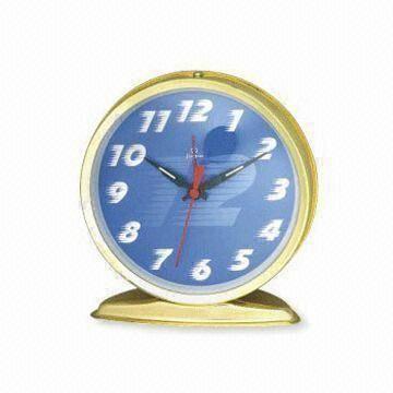 Alarm Clock with Metal Case, Measures 13.1 x 6.5 x 12.4cm, Customized Logos are Accepted