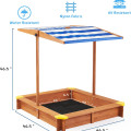 Sandbox para niños con cubierta de arena de madera de cedro