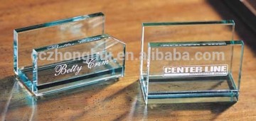 2016 Green glass material crystal card holder crystal paperweight