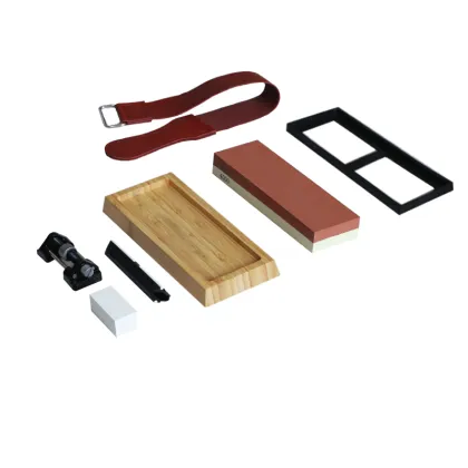 Brown Corundum Sharpening Stone Orange Red