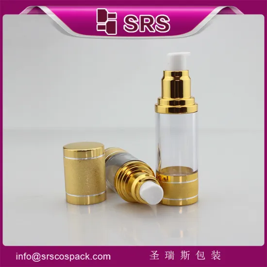A022 15ml 20ml 30ml airless serum bottle , high quality empty cosmetic vacuum bottle
