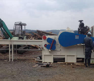 Gỗ máy móc gỗ Logs Chipper máy