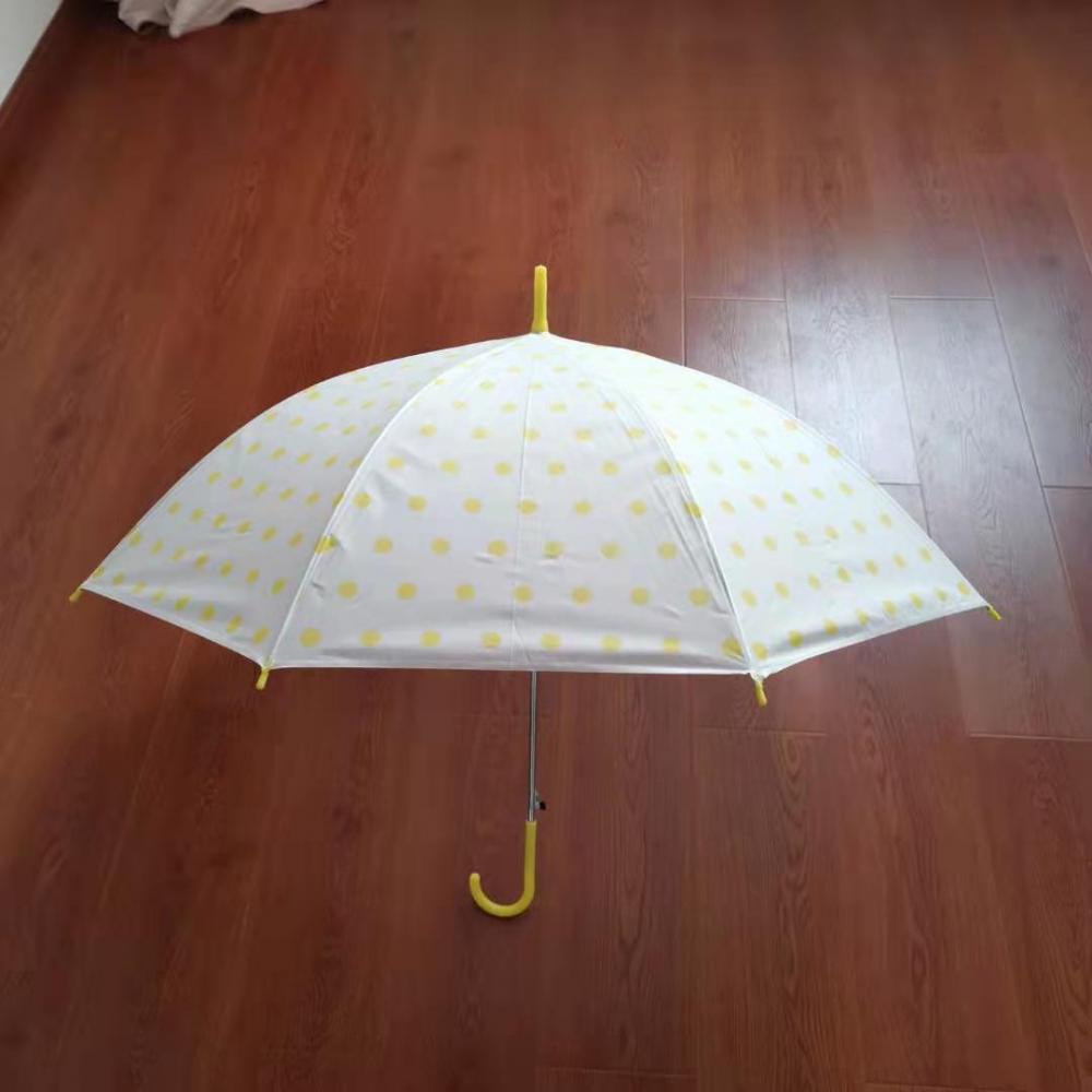 Clear Bubble Polka Dots Stick Rain Umbrella