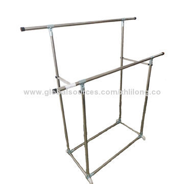 Folding Clothes Hanger, Made of Stainless Steel and Plastic Materials