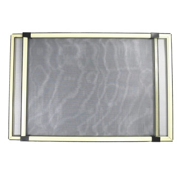 Aluminum sliding and adjustable window with fly screen