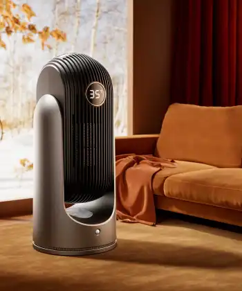 Compact Portable Remote Control Desktop Heater