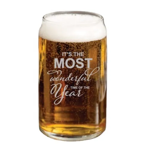 beer can shaped glasses custom logo