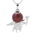 Fée Tige Petit Ange Pendentif Collier Pierre Naturelle Ado Femelle Allégorie Guérison Gardien Cadeau 12 pcs