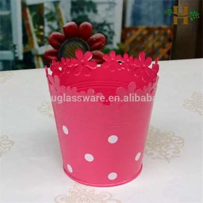 flower pot,Tin bucket flower pot,Galvanized tin flower pot