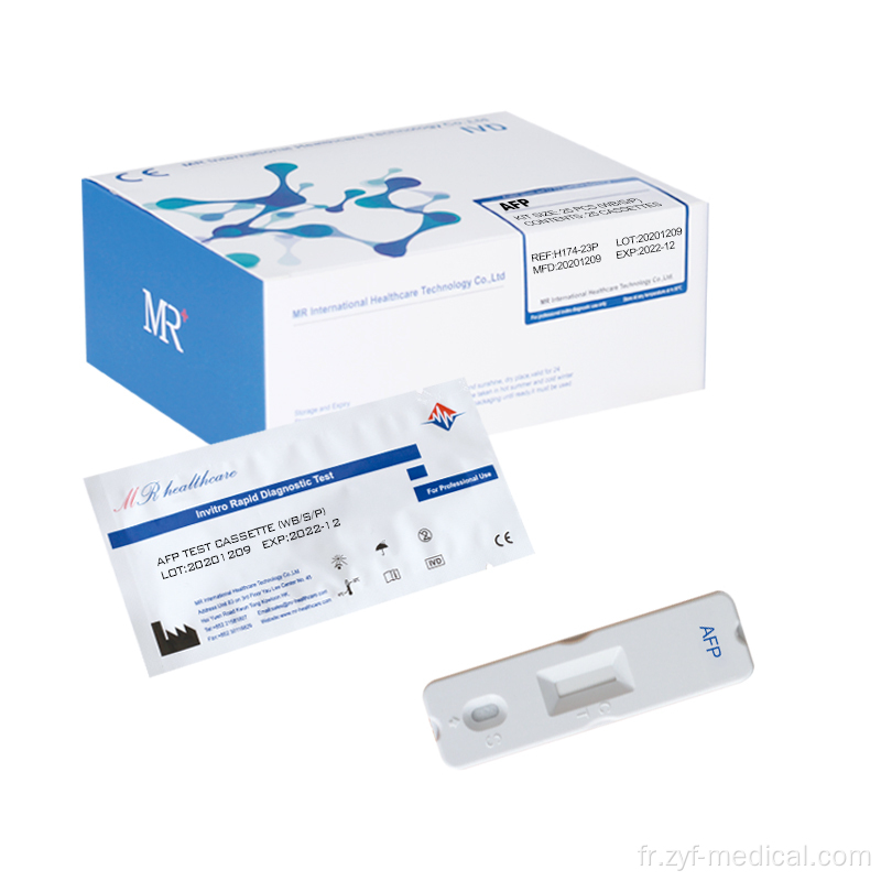 Cassette d'essai rapide de AFP alpha fetoprotéine AFP