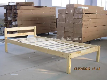 Single pine wood bed,single pine bed,pine wood bed in UK market