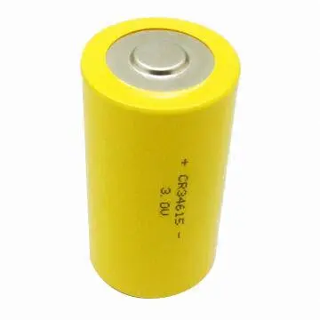 Li-MnO2 Lithium Battery, 3.0V Voltage, 11,000mAh, Used for Sensors, Instruments and Military Radios
