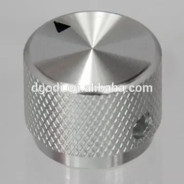 cnc precision electric parts, aluminum amplifier volume control knob