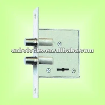 2 brass lever keys with 4 combinations lock body