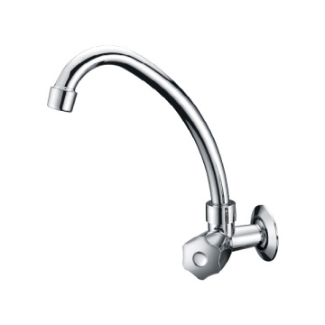 Wall mounted zinc sink kitchen mixer