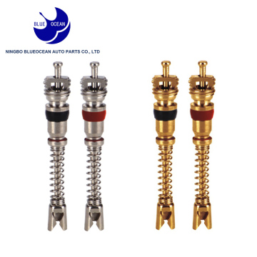 long valve core tire valves with outside spring