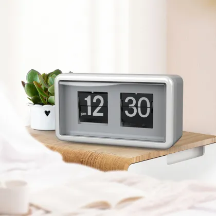 Factory Wholesale Brief Page Turning Clock - Desk and Wall Flip Clock for Office, School, Home