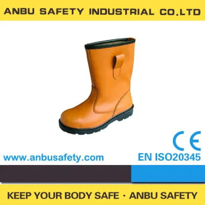 full leather cold resistant steel toe cap rigger boots,mining boots