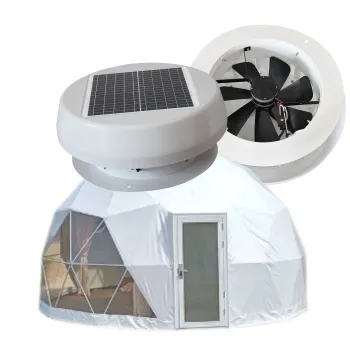 Waterproof Outdoor Roof-Mount Energy-Saving Off-Grid Solar System Powered Attic Fan for Dome Tent 2024