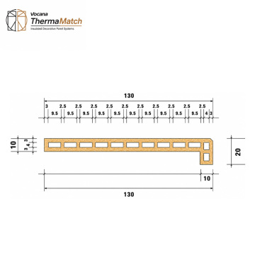 Wall Panel Edge Wrapping Profile