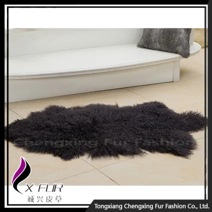 Customize Design Genuine Lamb Fur Fur Blanket