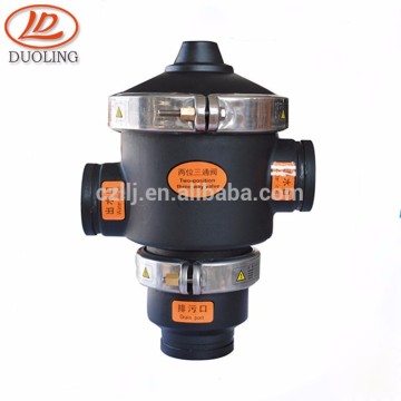 Plastic 2 Position 3 Way Valve, 12V solenoid 3 way valve