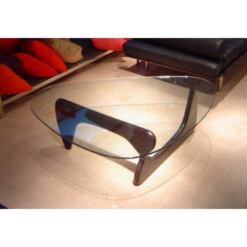 Noguchi Coffee Table Replica Glass Top Ashwood Base