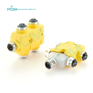 Automation Sensor and Actuator Distribution Module: 7/8 inch, 4 Way, 5Pin Passive Distributor for Control Systems