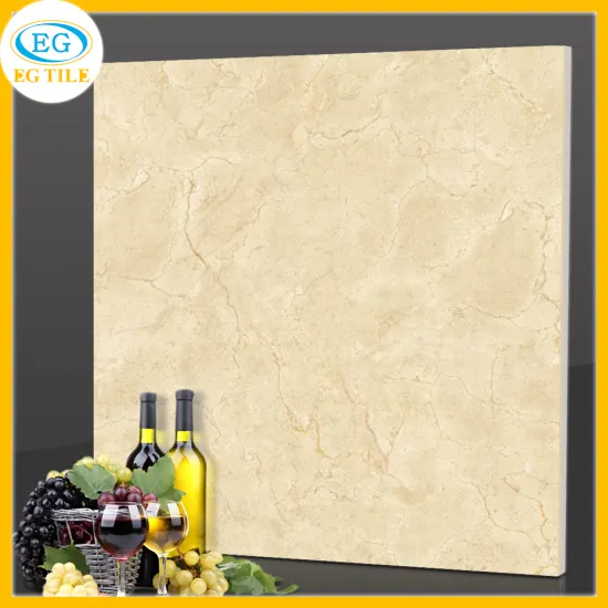 80X80 Crema Marfil Marble Stone Crystalline Glazed Polished Porcelain Tile