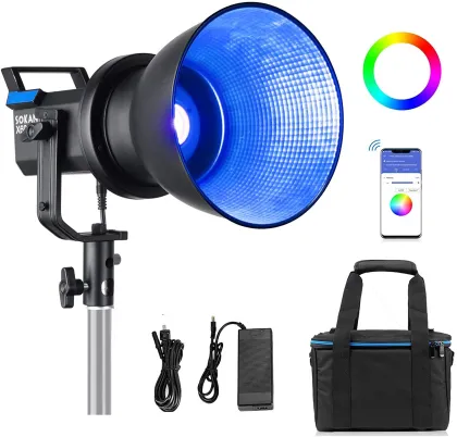Best Sokani X60 RGB 80W Studio Lighting Equipment & Aputure Portable Light Alternatives
