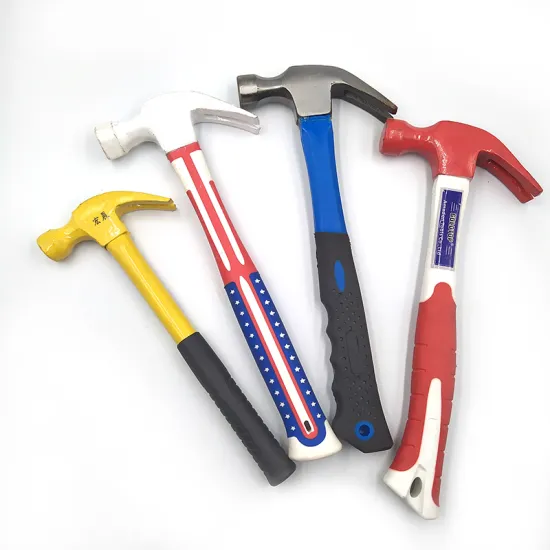 Professional steel handle straight head tubular claw hammer