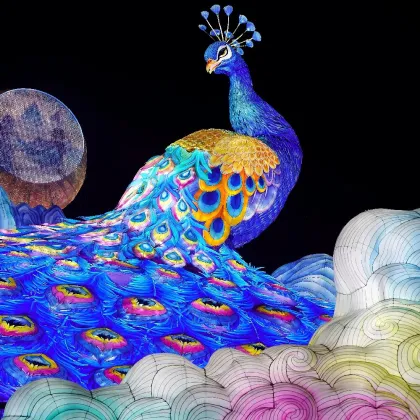 "Peacock Screen" - the perfect fusion of oriental aesthetics and smart technology