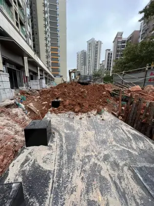 buried waste water treatment equipment
