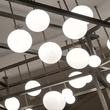 Nuevos productos Lámpara de araña de burbujas personalizada de hotel moderno