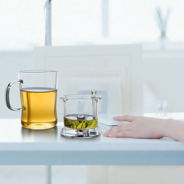 New Arrival ! "SAMADOYO" 400 ML Personal Glass Tea Cup With Infuser